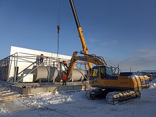 Произведена доставка и начат монтаж газовой котельной №4 14 МВт в г. Поронайске Сахалинской области.